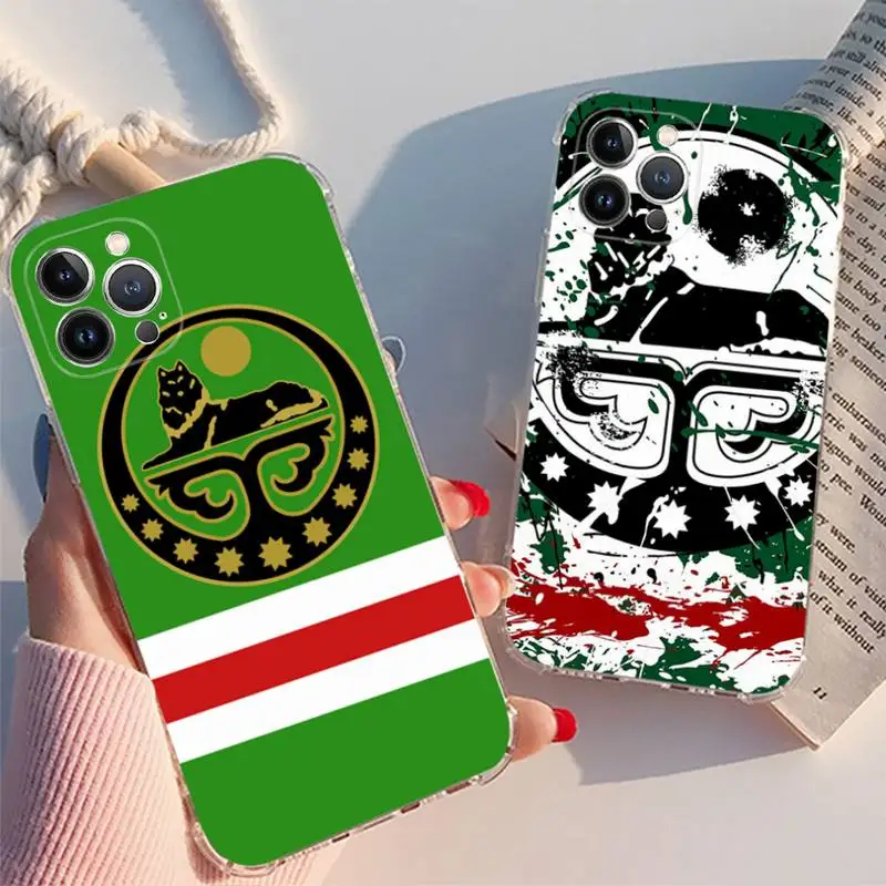 

Chechnya Country Flag Phone Case For iPhone XR X XS Max 14 13 Pro Max 11 12 Mini 6 7 8 plus SE 2020 Printing Cover