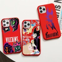 sleeping beauty queen the maleficent phone case for iphone 13 12 11 pro max mini xs 8 7 6 6s plus x se 2020 xr red cover