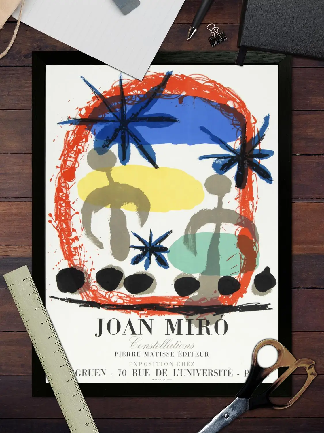 Миро холст художественный постер и настенная художественная картина печать