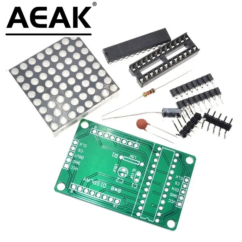 Набор для самостоятельной сборки MAX7219 Модуль точечной Матрицы дисплей модуль MCU