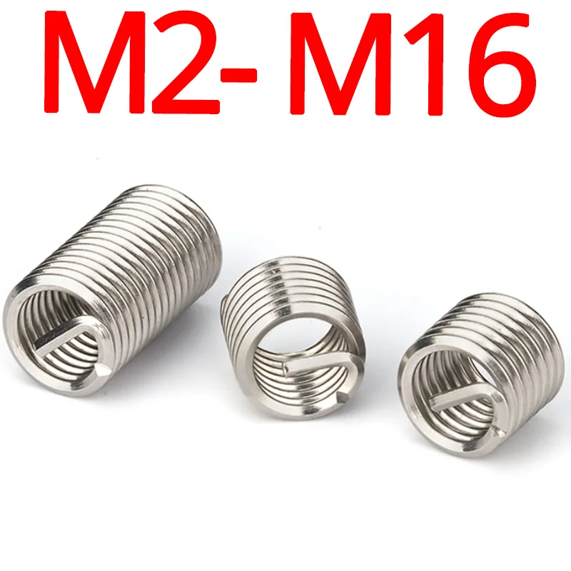 

Thread Repair Sleeve M2 M2.5 M3 M4 M5 M6 M8 M10 M12 M14 M16 Wire Thread Bushing Insert Screw Tap 304 Stainless Steel Fasteners