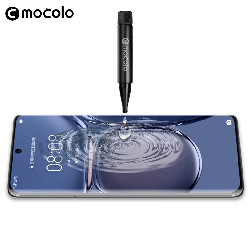 Najtaniej Dla Huawei P50 Pro Ochraniacz Ekranu Mocolo Pełny Płynny Klej Szkło Hartowane UV Dla Huawei P50 Pro Ochraniacz Ekranu