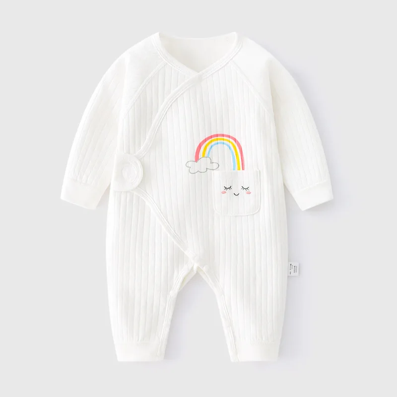 

Newborn clothes newborn monk clothes cotton boneless baby baby jumpsuit butterfly clothes spring and autumn