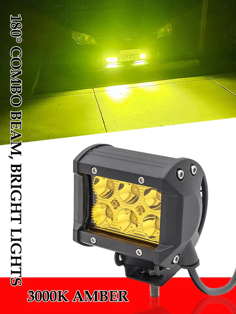 Led Комбо свет бар вождения работы капсулы противотуманные лампы 3000K 18W 36W 12V 24V для