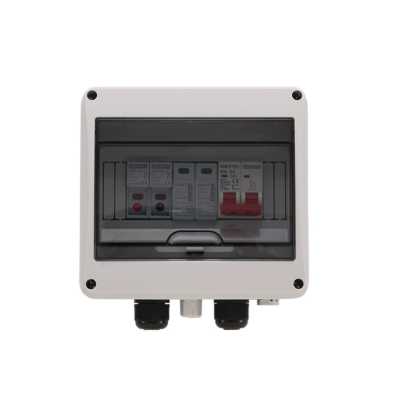 XIONGISolar Double PG Combiner Box PV с молниезащитой 1-вход-1 выход постоянного тока 600 В