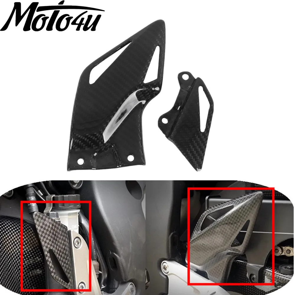 

Для Honda CBR1000RR 2008-2023 мотоциклетная задняя часть из углеродного волокна, крепление для подножки, защитная пластина для пятки, капот