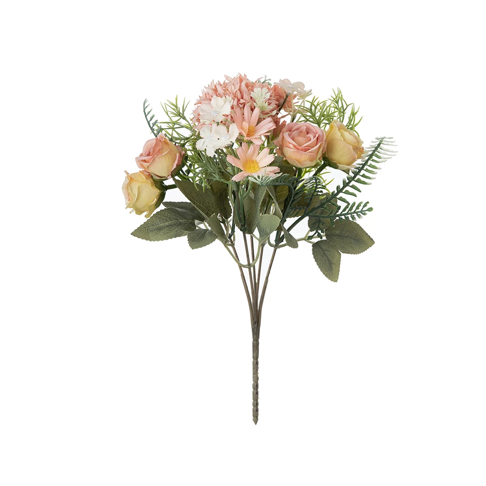 

Искусственный Букет роз, центральный столик, украшение для дома и гостиной, свадебный букет, украшение для бальной комнаты «сделай сам», ваз...