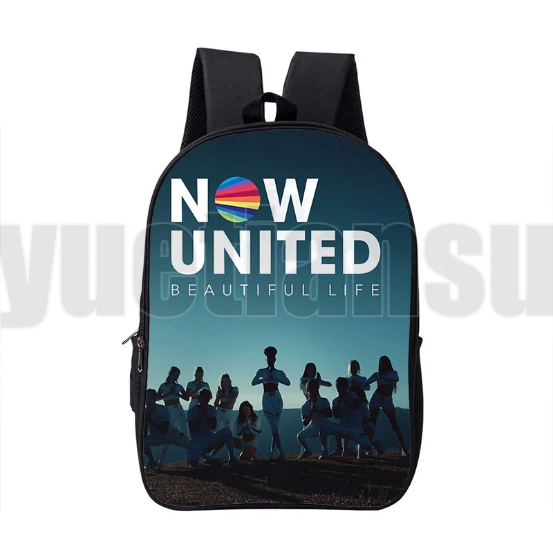 

3D Print Now United-Better Album Softback Schoolbags Boys Girls Anime Bookbag 16 Inch Bags UN Team Backpack Women Travelbags