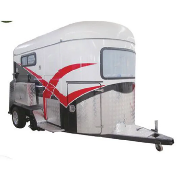 

2023 2 Straight Horse Load Trailer Deluxe Horses Float Trailers with living Quarters Mobile Caravan with CE Certification