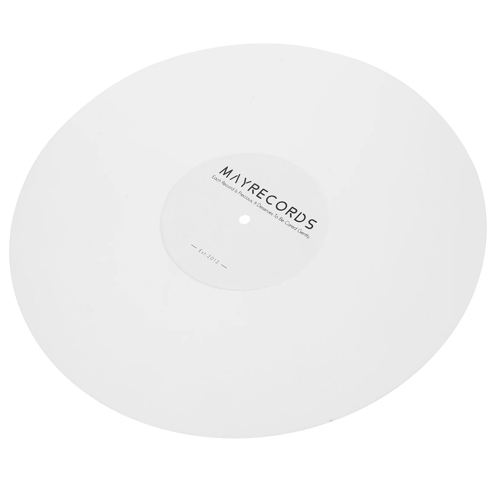 Нескользящий коврик акриловый проигрыватель 3 мм 12-дюймовый виниловый (белый)