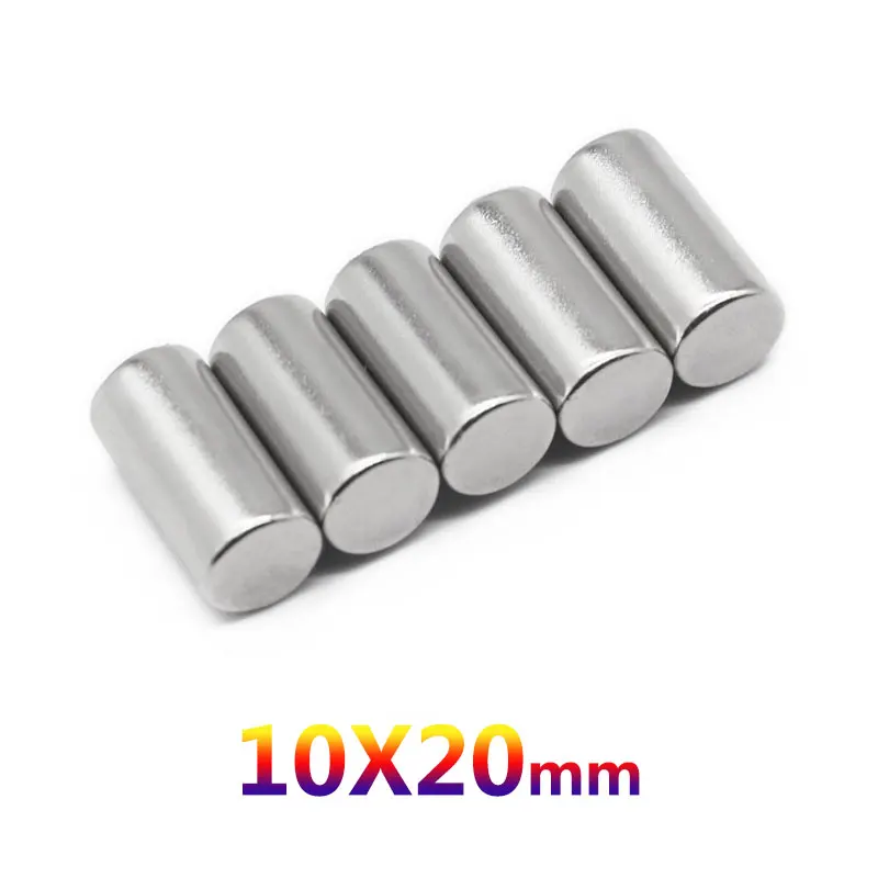 Супермощные магниты 10 х20 толстые Постоянные неодимовые Круглые мм 2/5/10/15/20/30 шт.