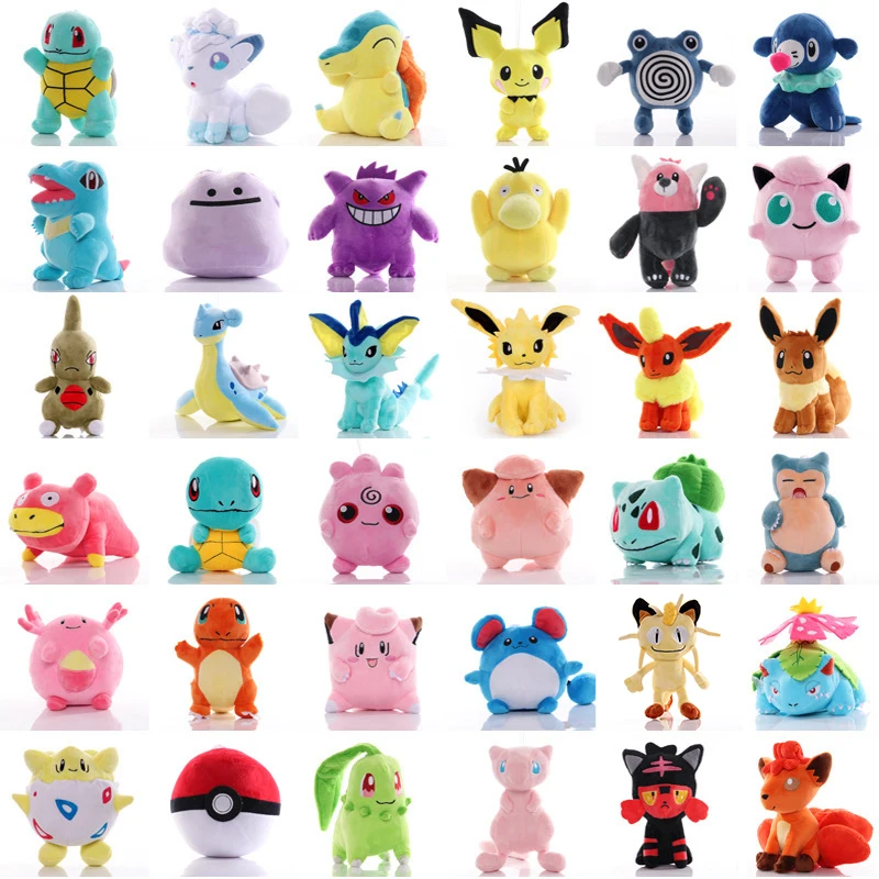 

2022 Top Selling Hot Styles Pokemon Plush Toys Pikachu Peluche Charmander Squirtle Bulbasaur Snorlax Stuffed Doll Xmas Kid Gift