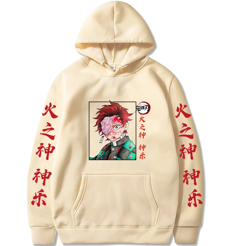 

Толстовка с капюшоном для мужчин и женщин, японское аниме рассекающее демонов, Kamado Tanjirou, с принтом поврежденного лица, модная мультяшная зим...