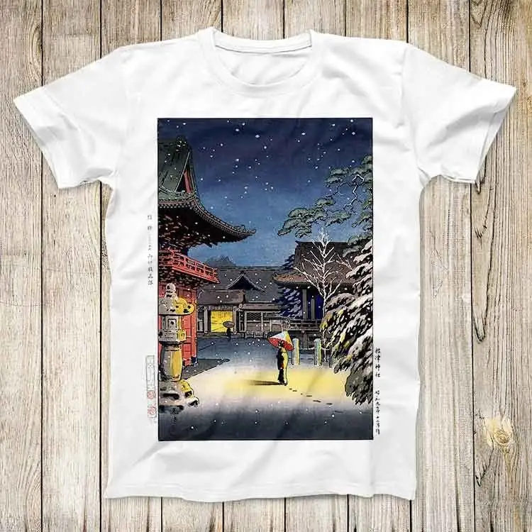 Топ Tsuchiya Koitsu Snow at Nezu Shrine лучший милый подарок футболка унисекс для мужчин и женщин