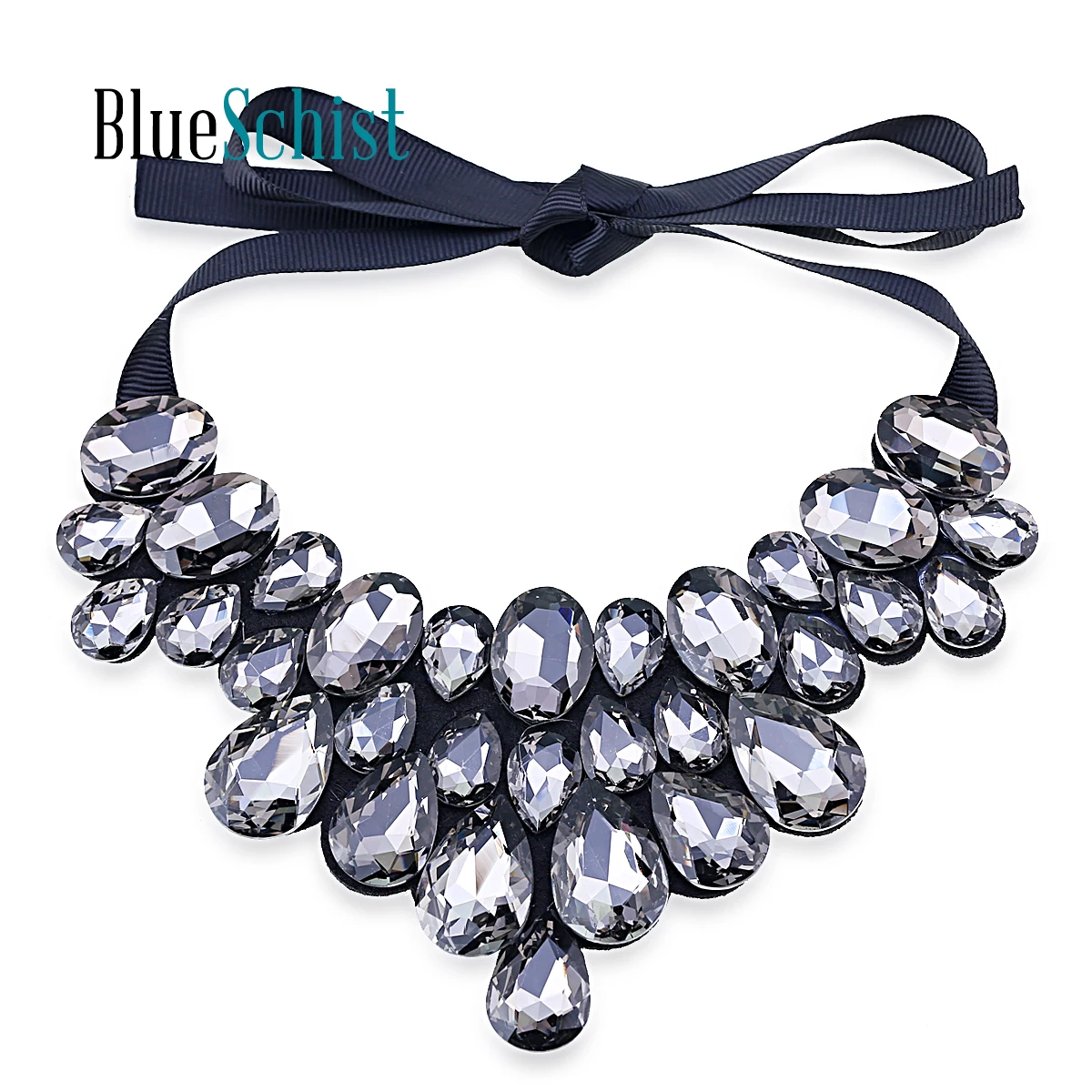 

Fashion Bohemia Crystal Choker Necklace Jewelry for Women Handmade Chunky Pendant Collar Accessory Wedding Party Prom Nice Gifts
