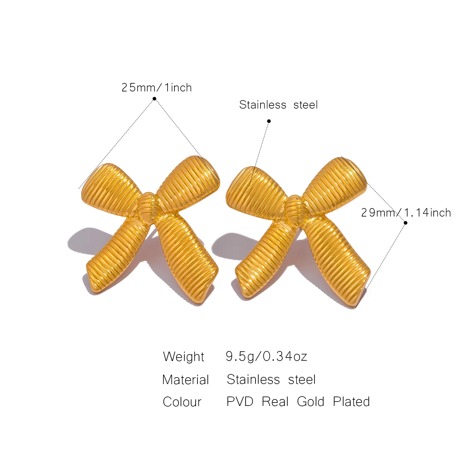 Серьги в форме бабочки для женщин Индивидуальные ювелирные изделия из