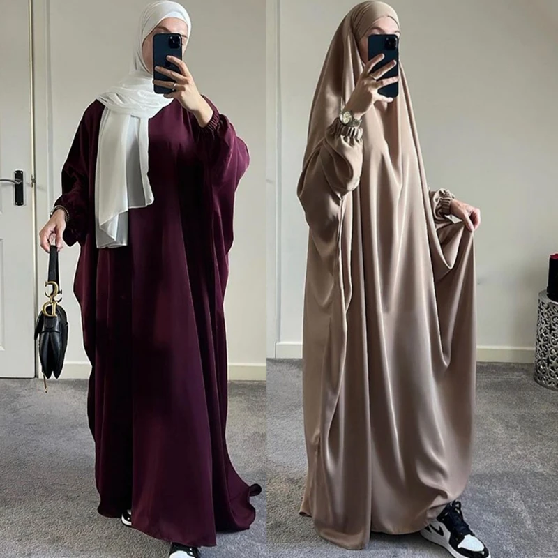 Modest Abaya Dubai Turkey Muslim Hijab Dress Long Khimar Prayer Clothes Jilbabs Islamic Clothing For Women  Robe Priere Djellaba