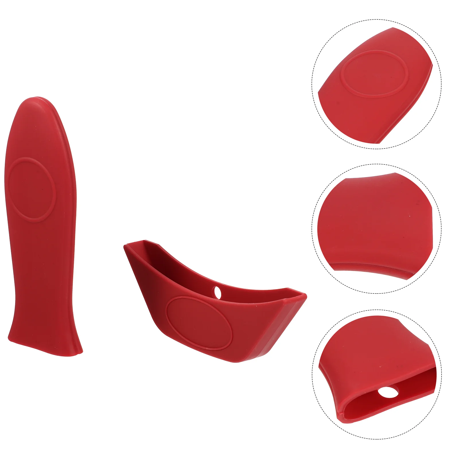 

Handle Pot Cover Sleeve Holder Silicone Hot Iron Cast Grip Grips Covers Assist Rubber Pan Holders Protector Kitchennon Sleeves