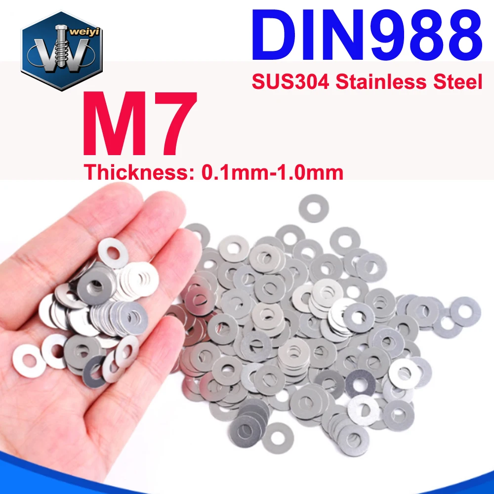 

Weiyi регулировочные шайбы из нержавеющей стали M7
