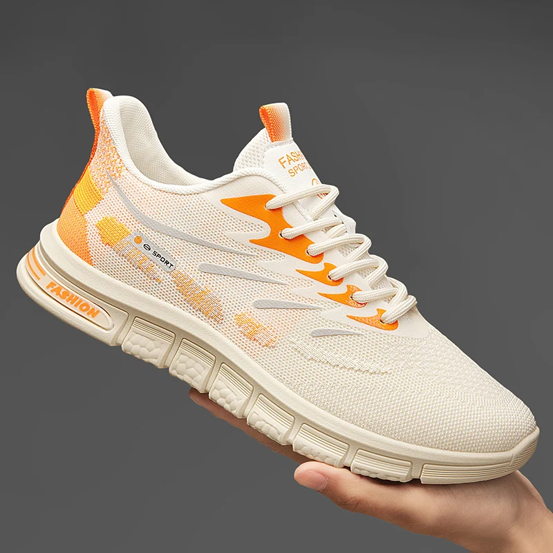 Casual Men Sneakers Summer Running Shoes Breathable Mesh Sports Shoes for Man Comfortable Zapatillas Hombre Walking Footwear