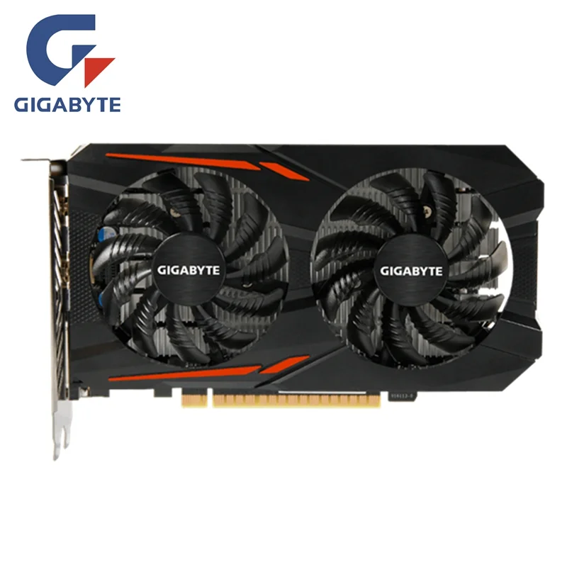 

Placa de vídeo gigabyte original gpu gtx 1050 2gb, placa com GP107-300 128bit para nvidia mapa geforce gtx1050 2gb vga hdmi pci-