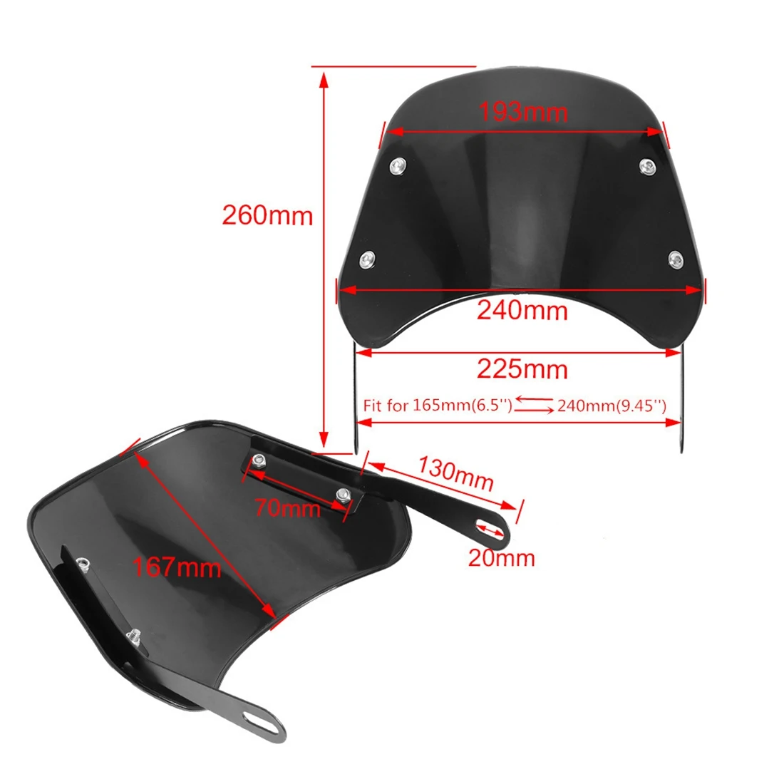 Ветрозащитный экран для мотоцикла из АБС-пластика Harley Honda Yamaha Kawasaki Suzuki |