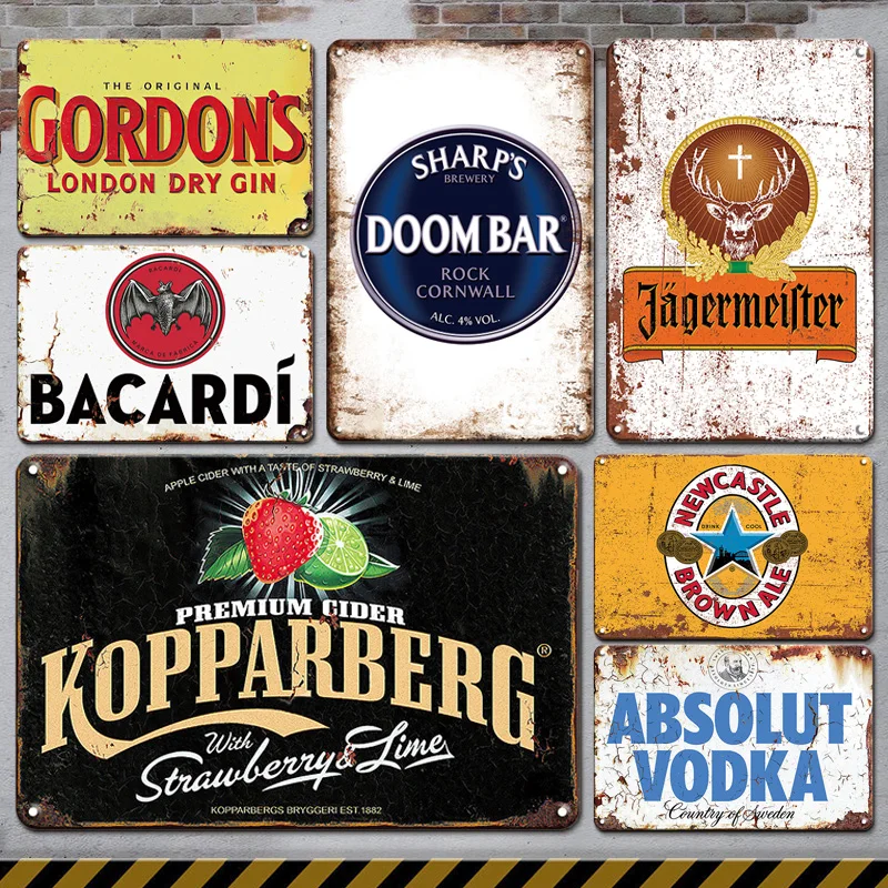 

Vintage Beer Metal Sign Belgium Beer Brand Sign Retro Posters Tin Plaque Art Iron Painting for Bar Pub Club Decorative Plates
