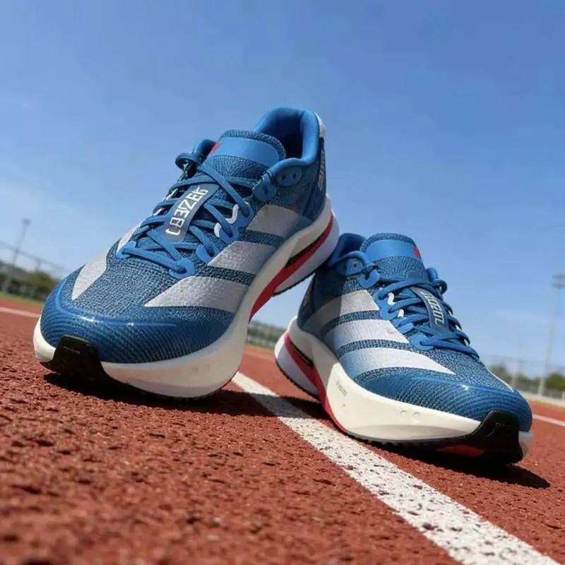Фото Мужские профессиональные кроссовки для бега Adidas JR4868 Fiberglass Plate Lightstrike Pro Solar Blue Marathon Trainers №1