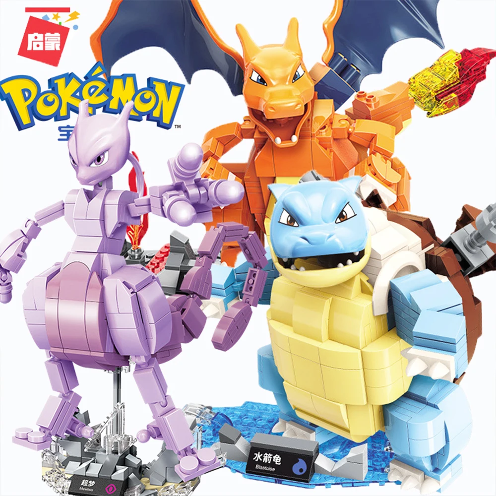 

Pokemon Mini Action Figuresbuilding Blocks Bricks Model Toys Kawaii Pikachu Mewtwo Charizard Venus Desktop Decorations The Boys