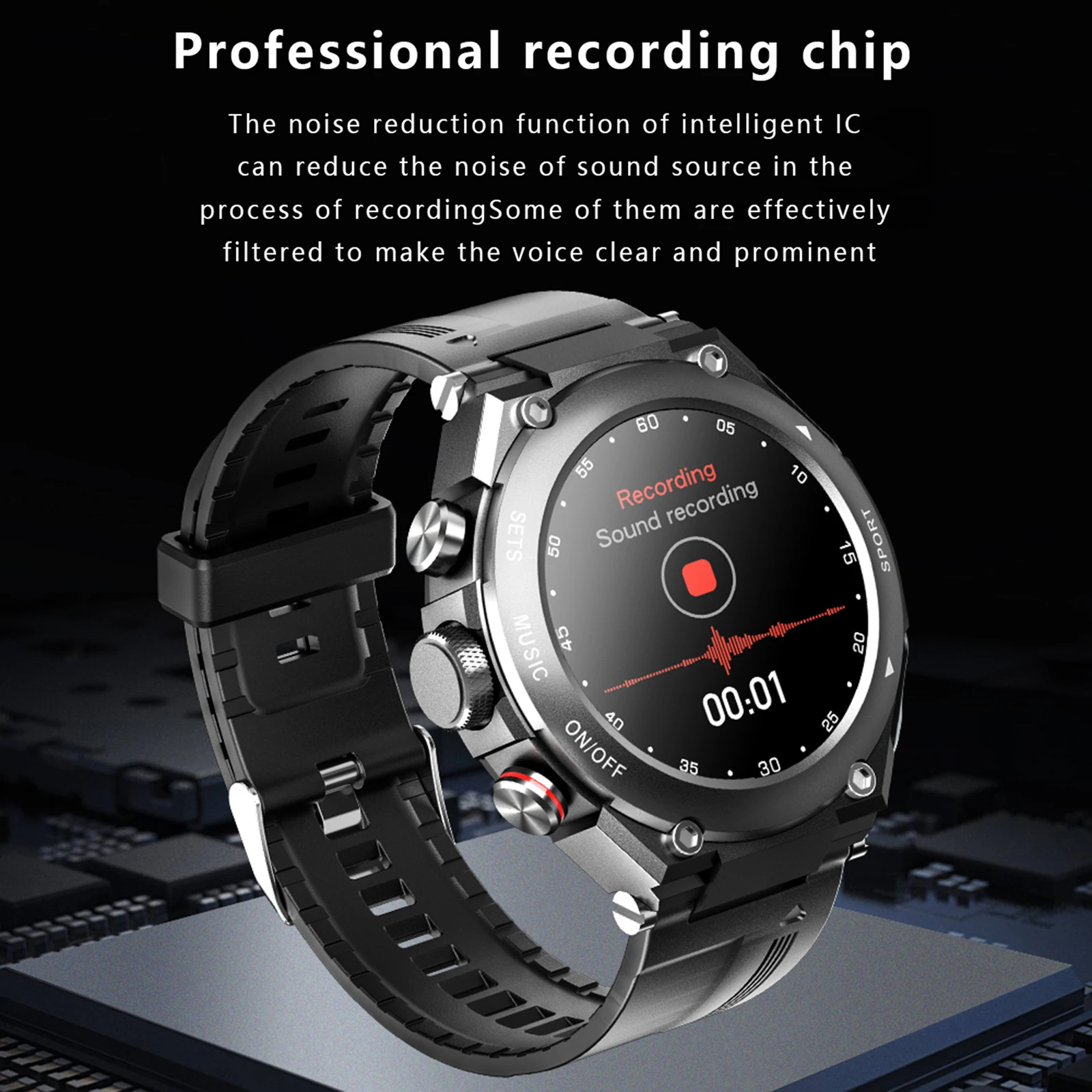 

T92 Dial-up Call Watches IP67 Waterproof USB Smart Bracelet Heart Rate and Blood Pressure Monitoring Sports Tracker Business Use