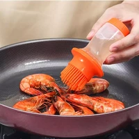 silicone oil bottle barbecue brush set kitchen bbq cooking tools baking pancake gadgets barbecue camping accessories