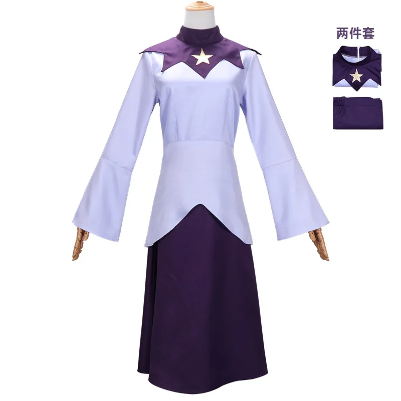 Anime Clothes Woman The Owl House Azura Cosplay Rave Outfits Halloween Costume For Women Party Top Skirt Suit Plus Size XXXL