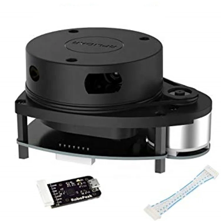 

Scanning Radius Laser Distance Sensor Price Laser Motion Sensor Laser Speed Sensor Slamtec Rplidar 2D 360 Degree 12 Meters Black