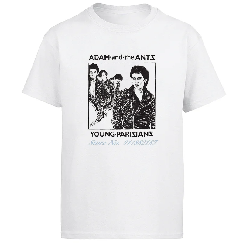

New men's Adam And The Ants Young Print Graphic T Shirts Vintage Tops Short Sleeve Harajuku Streetwear Oversized Men Clothing