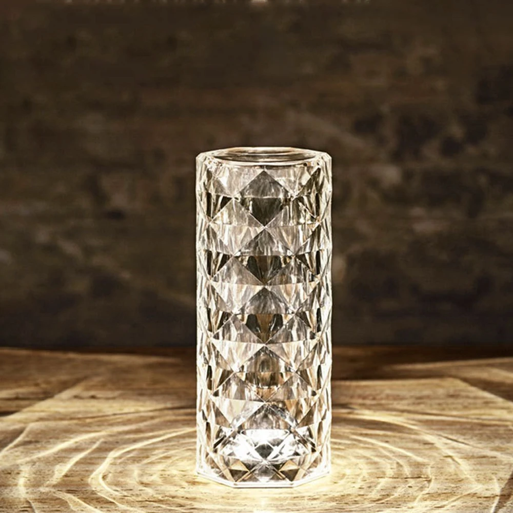 

ZK30 Led Rechargeable Night Light 16 Colors Diamond Touch Rose Lamp Christmas Home Decoration Room Bar Atmosphere Light