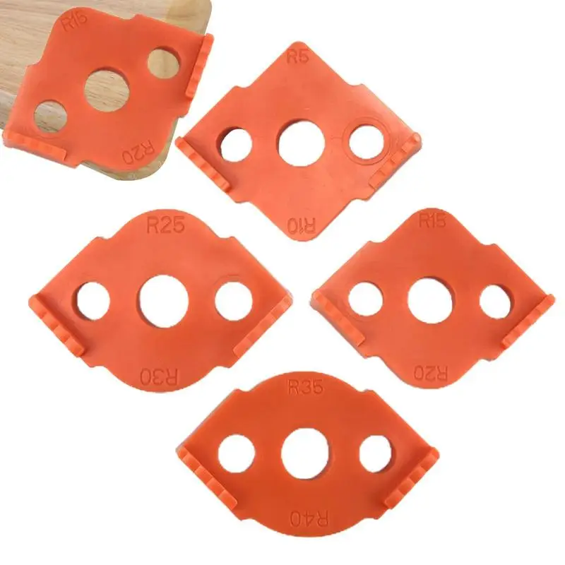 

Corner Radius Routing Templates 4pcs/set Rounded Router Bit Templates R5 R10 R15 R20 R25 R30 R35 R40 Router Tools For