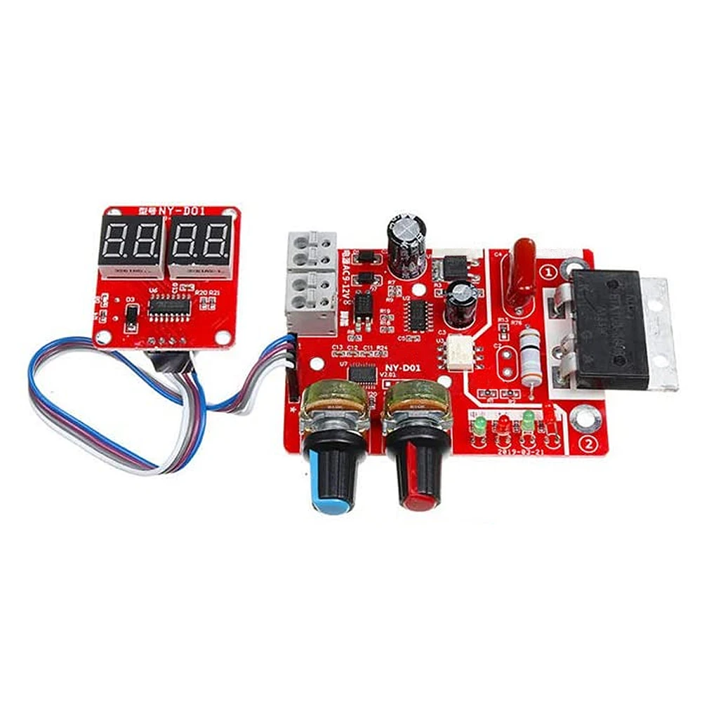 

Digital Spot Welder Time Controller Replacement Electric Ammeter Welding Control Panel Board Replacing Parts 40A