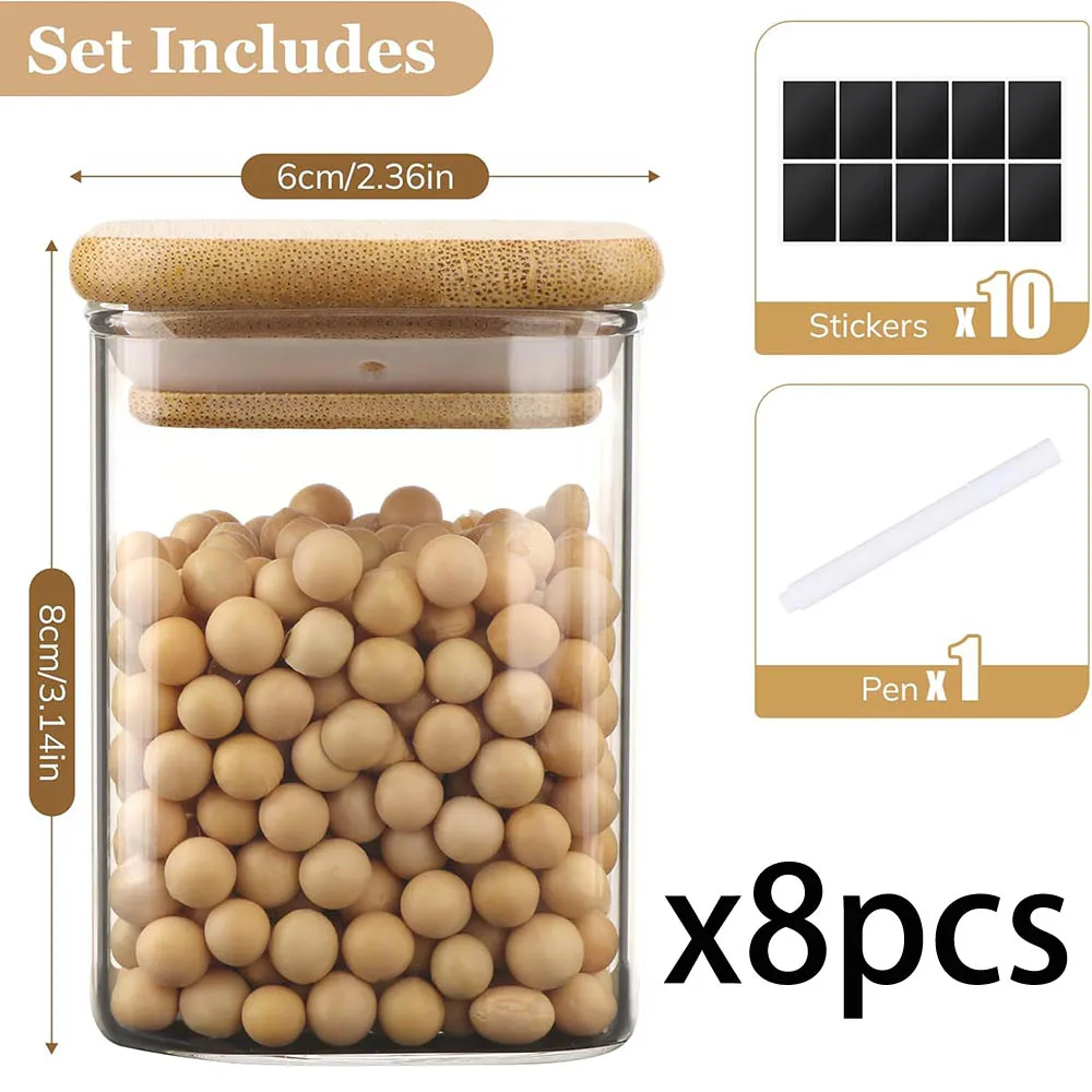 Стеклянные банки для специй 9 унций