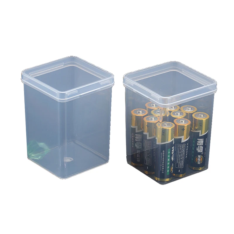 

Barrel Tool Storage Box Jewelry Accessory Screw Sample Translucent Square Plastic Case Z578
