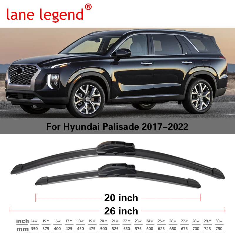 Щетки стеклоочистителя для Hyundai Palisade 2017 2018 2019 2020 2021 2022