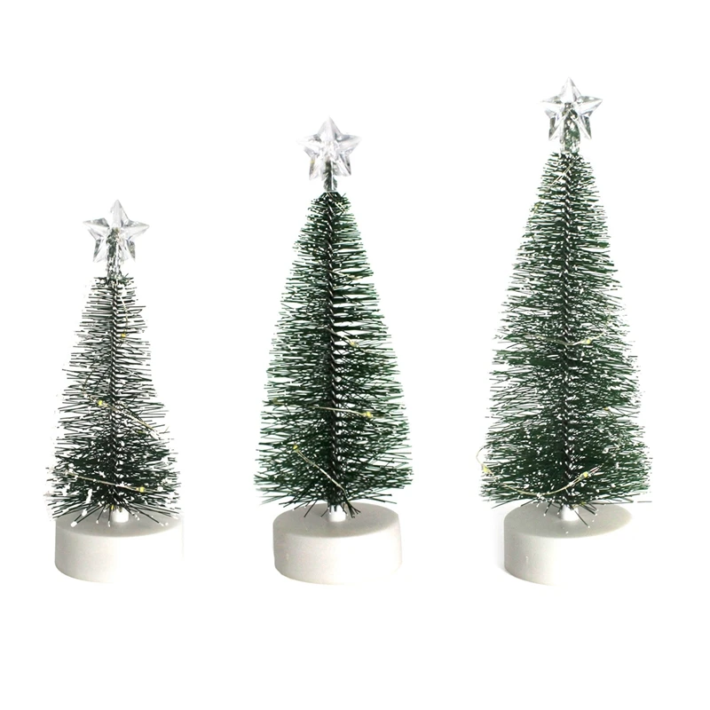 

Mini Christmas Tree Cedar Desktop Christmas Tree LED Glowing Christmas Tree For Christmas New Year Home Decoration Gift