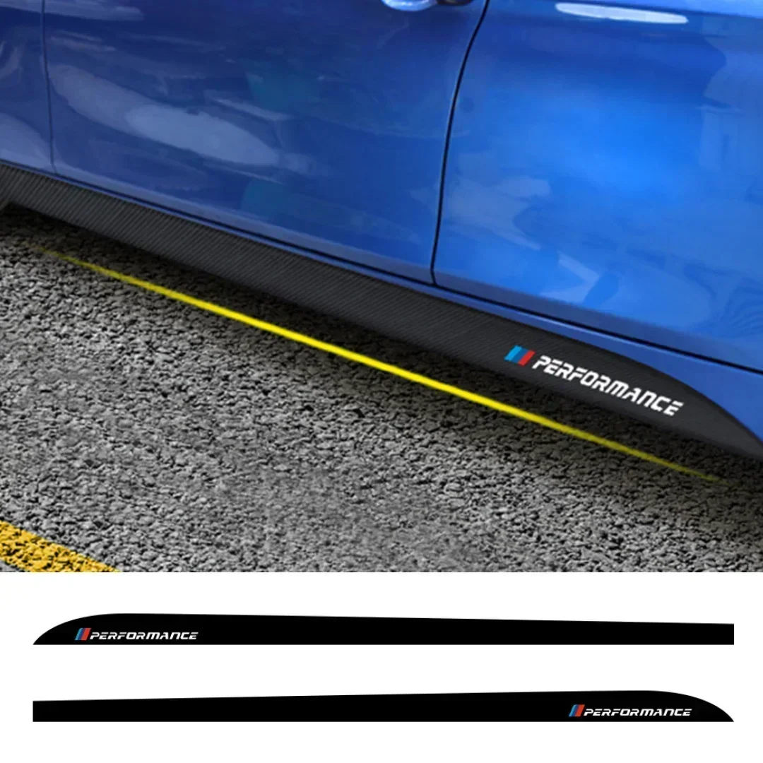Фото Наклейки с логотипом M Performance для BMW E60 E61 E90 F10 F30 F31 F32 F33 F22 F23 F15 F85 G30, виниловые наклейки на боковые пороги, аксессуары для тюнинга автомобиля №1