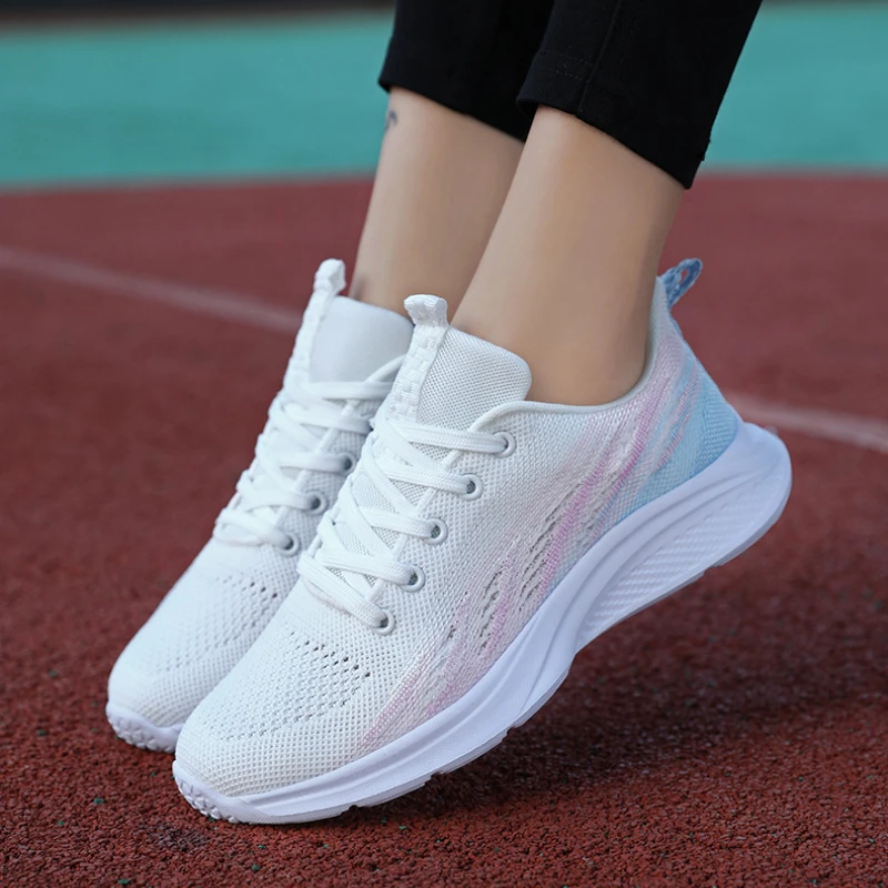 Sneakers Women's 2022 New Breathable Casual Shoes Flat Female Travel Shoes Student Running Shoes Outdoor Sport Fashion