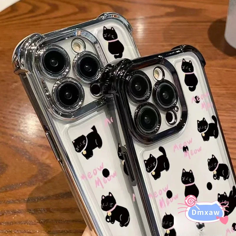 Для OPPO A97 A93S A78 A58X A57 A77 A7 A5S A12 F11 Find X7 Ultra Reno 8Z 7Z 8 7 Lite Чехол для телефона с милым черным