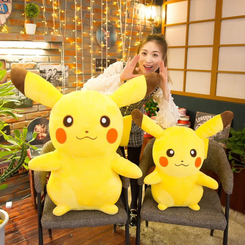 

20cm Pikachu Plush Toys Stuffed Toys Movie Pikachu Anime Dolls Japan Birthday Christmas Gifts for Kids TOMY Pokemon
