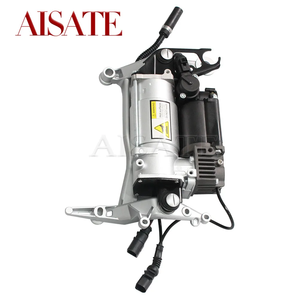 Воздушная подвеска компрессор насос с кронштейном + труба для Audi Q7 7L8616006A 7L8616006C