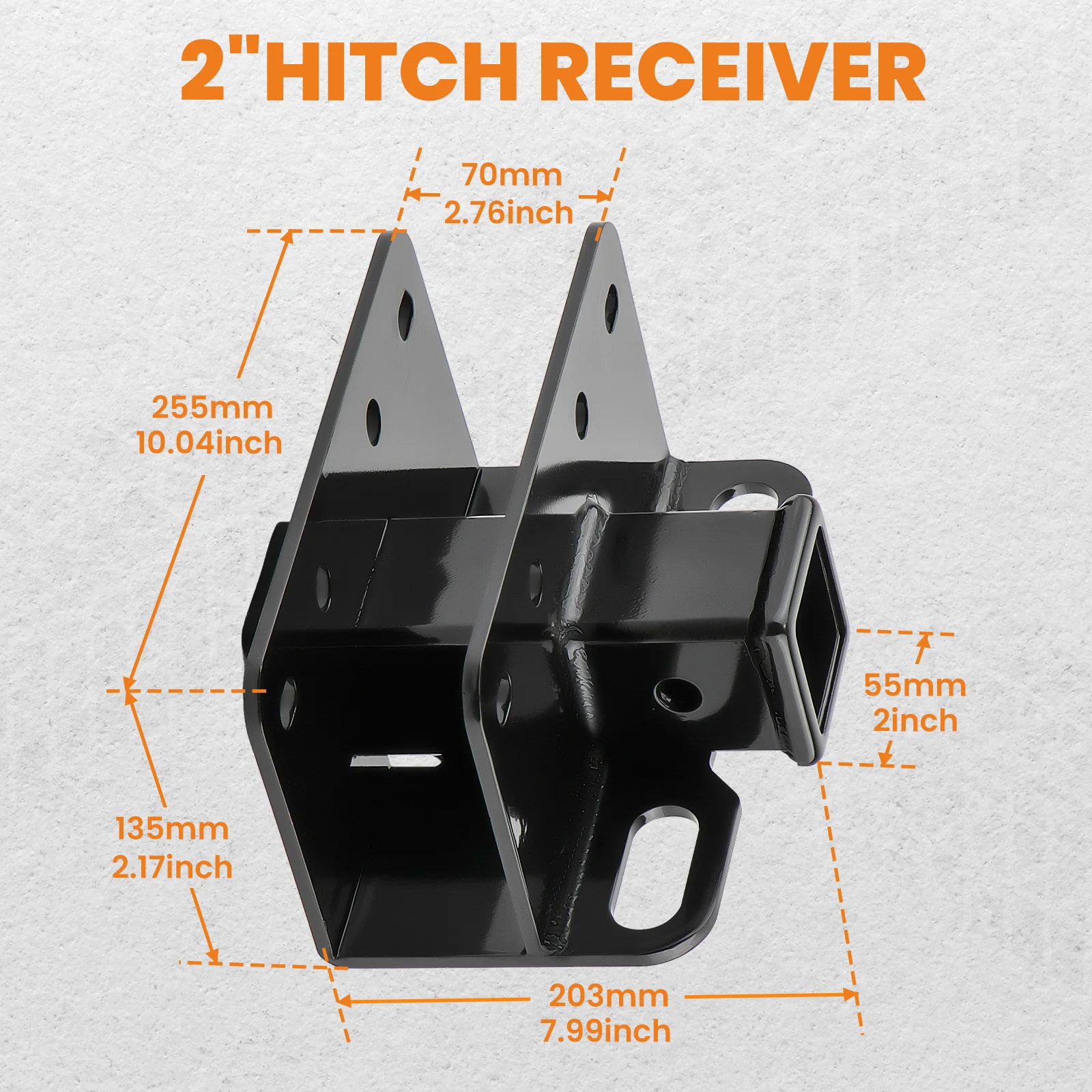 Сцепка цепного механизма Class 3 приемник 2 дюйма для Ford Bronco 2021-2023 2021 2022 2023 2/4 дверь