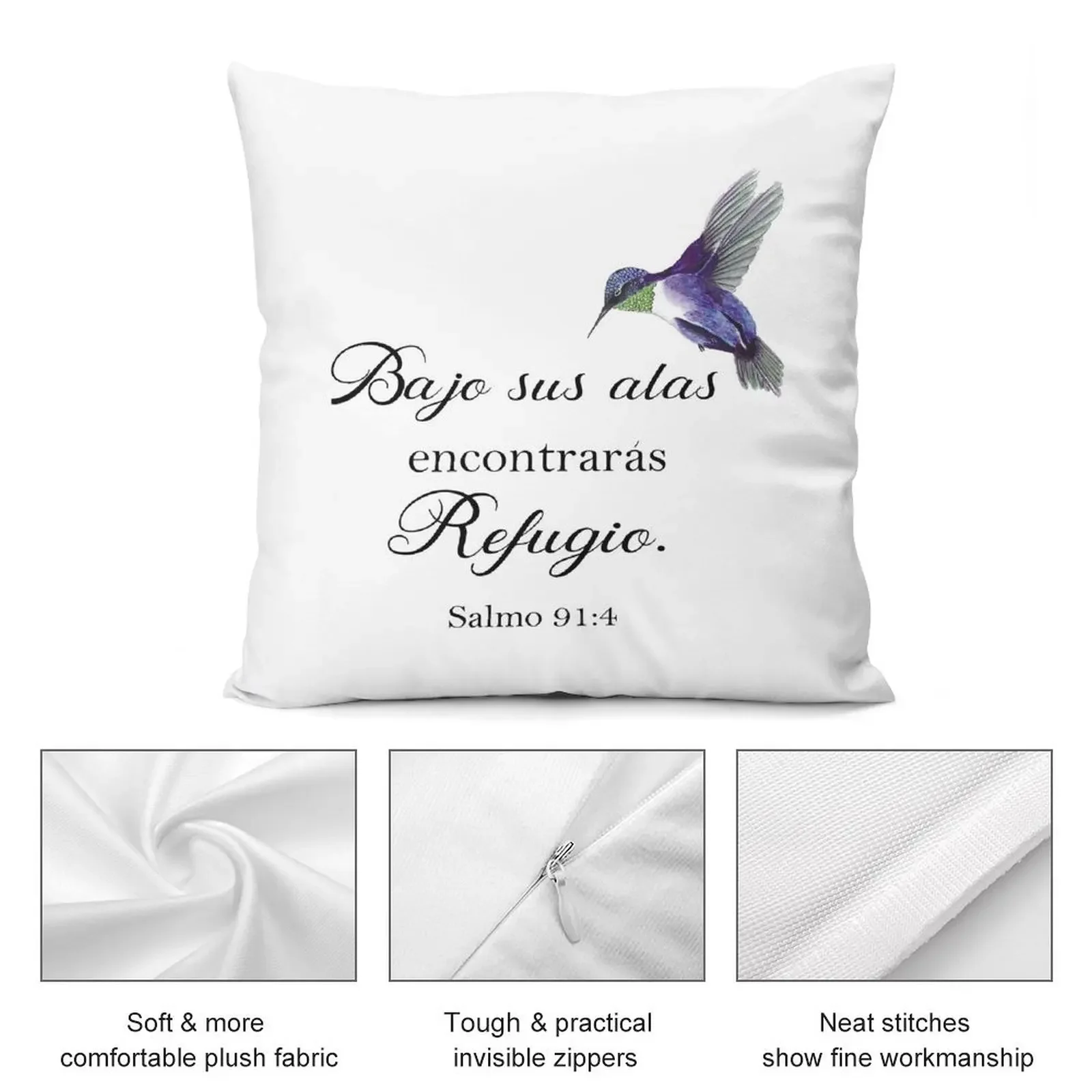 Декоративная подушка Bajo sus alas encontraras refugio