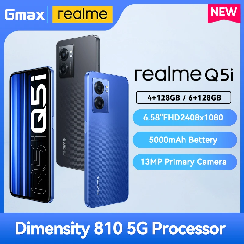 

Смартфон Realme Q5i, 810 дюйма, FHD + 90 Гц, 3,0 мАч, 30 Вт, 13 МП
