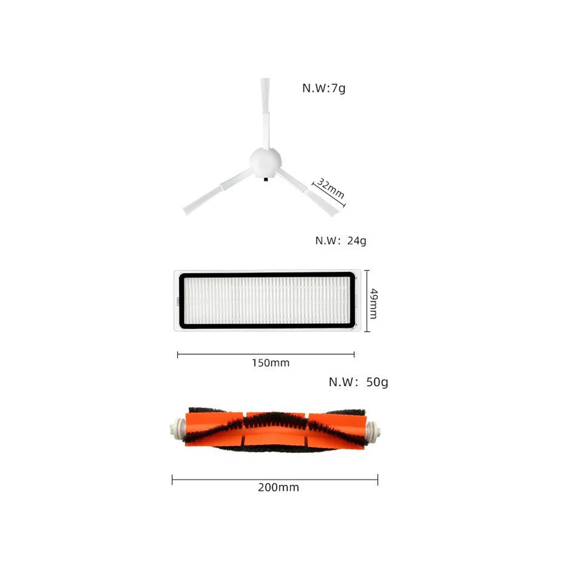 Запчасти для пылесоса 1C 1T 2C STYTJ01ZHM SKV4093GL F9 аксессуары основная и боковая щетки